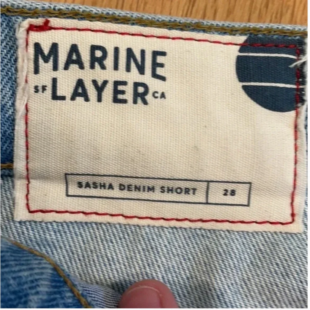 MARINE‎ LAYER Sasha Denim Shorts Size 28